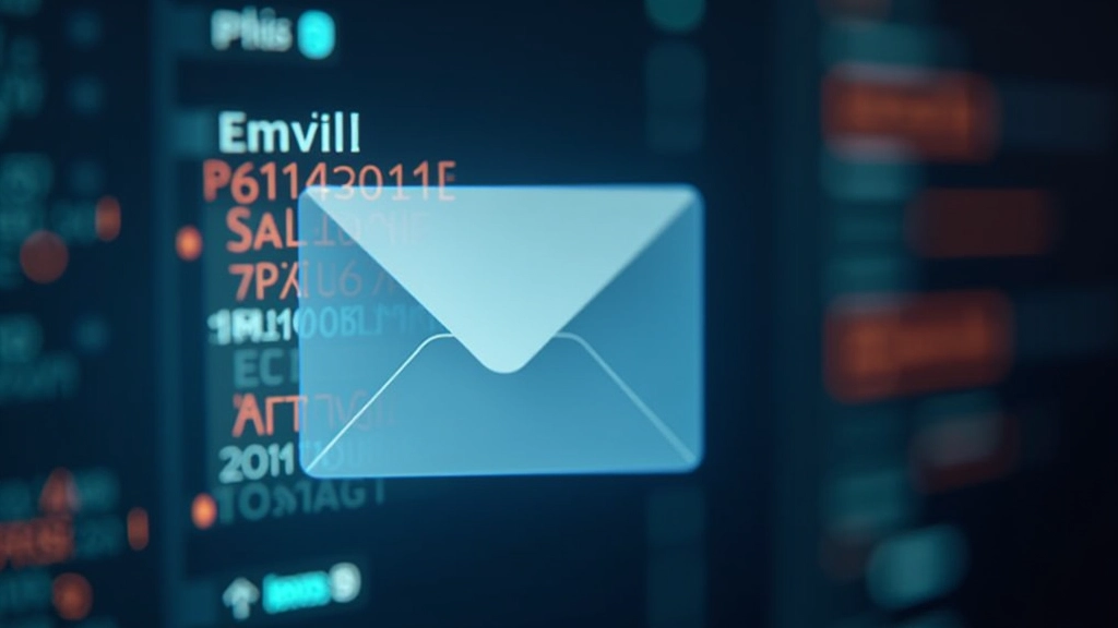 Email inbox with warning signs showing phishing email detection