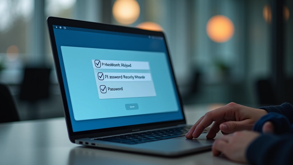 Secure password with mixed characters and symbols on blue digital background