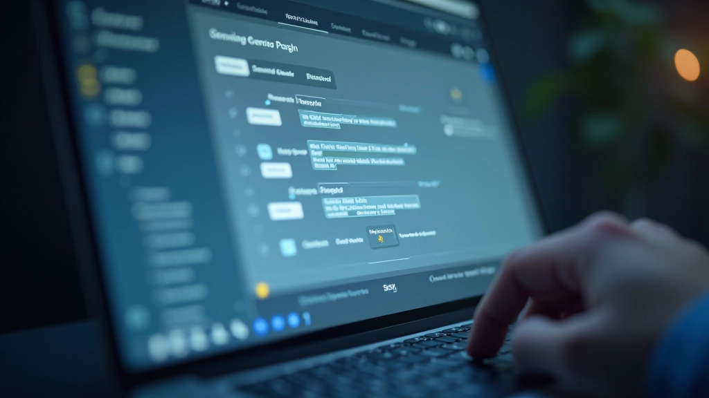 Password manager interface showing strong password generation and storage